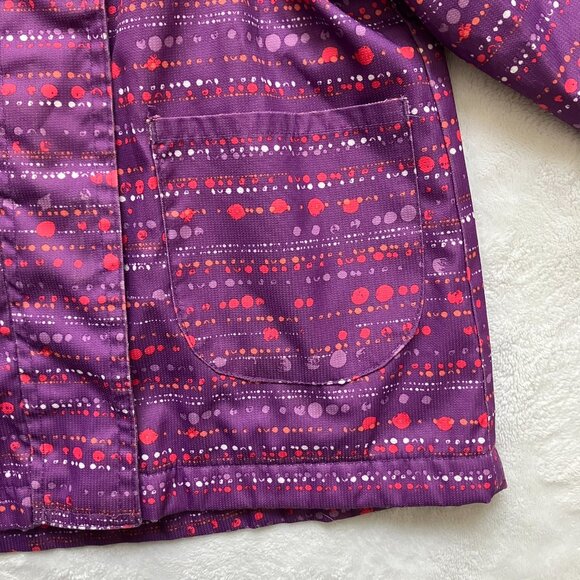 Krickets Waterproof Toddler Kids Rain Jacket Size 3T | GUC Purple Dot Print - Picture 6 of 16